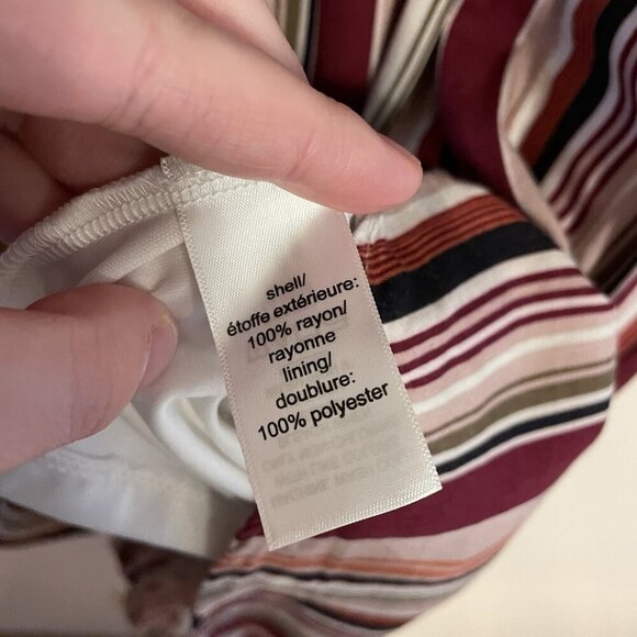 Maurices Women XS Stripe Sleeveless Strappy V-Neck Mid-Length Sundress - Picture 9 of 12